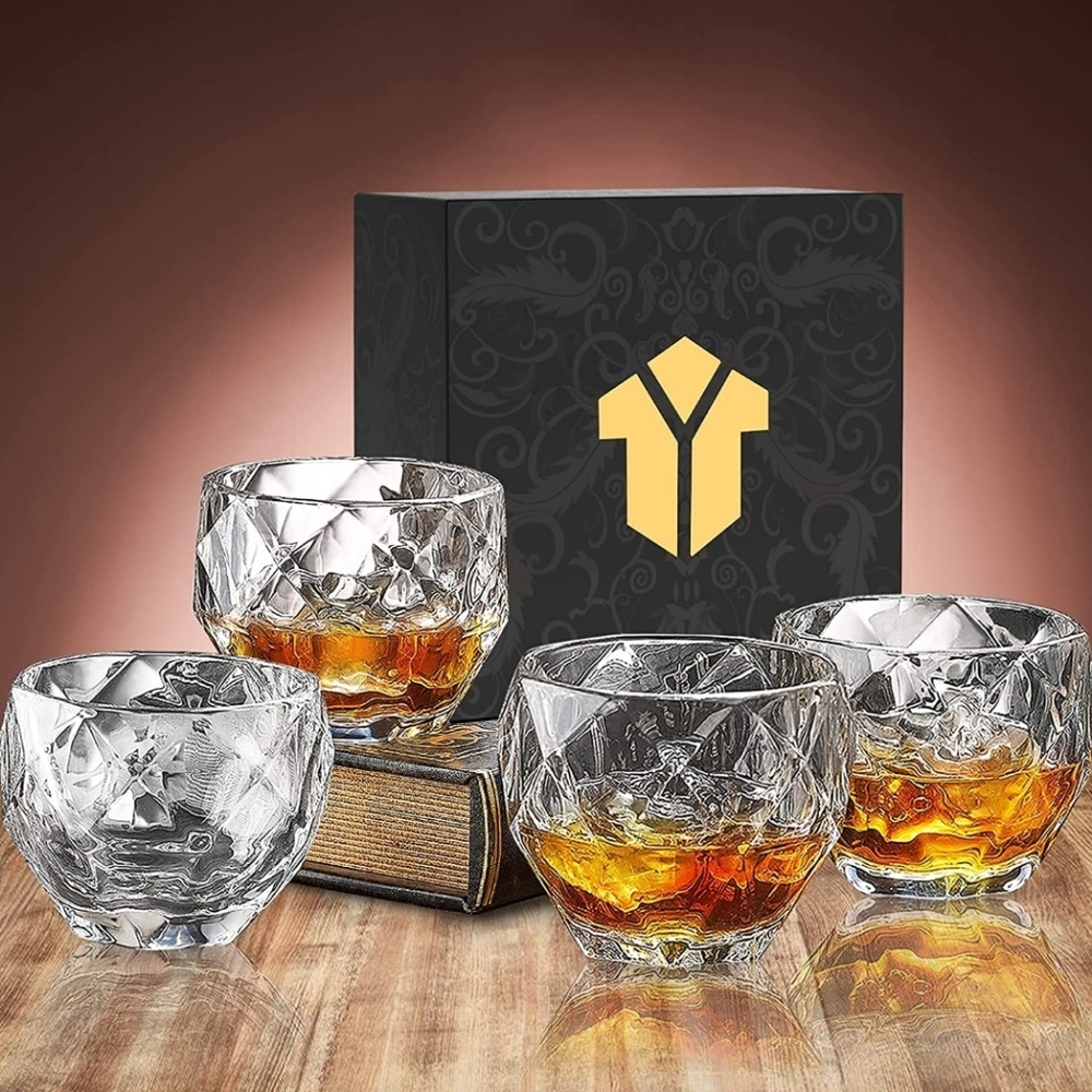 New in box Set of 4 Whiskey Glasses
